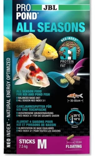 JBL Alimentos para Todo el año para Koi Flotantes Piensos de Temporada ProPond All Seasons Talla M 5,8 kg