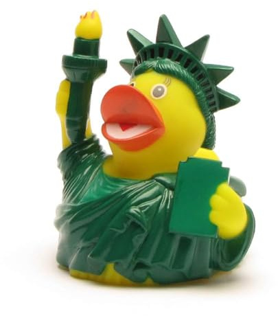 Duckshop I Badeente New York I Quietscheente Freiheitsstatue I L: 7,5 cm Quietscheentchen I Geschenk Amerika Reise I Geschenk Reise New York I Souvenir