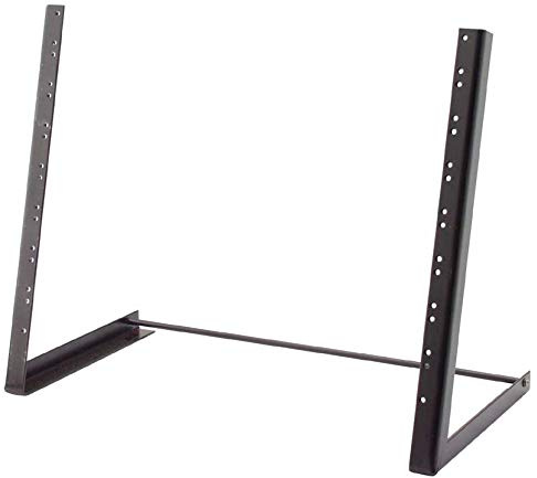 Stagg 13278 Abgeschrägtes 48,3 cm (19 Zoll) 8 HE Rack Desktop-Stativ für Audio-Apparatur