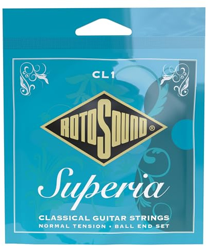 Rotosound Superia Klassische Nylonsaiten, Ball-End, Silberumwicklung, Set