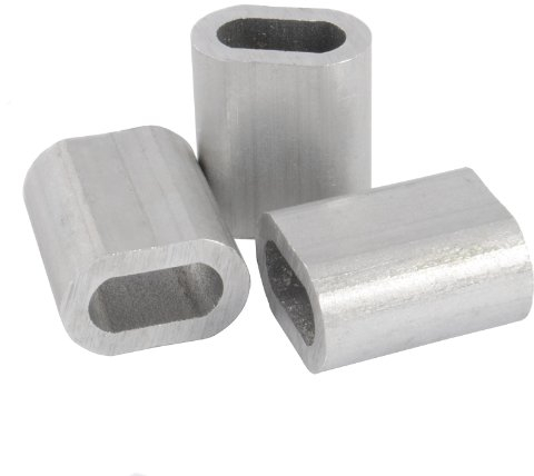 100 x PRESSKLEMME FÜR SEIL 1mm EDELSTAHL Drahtseilklemme Stahlseil Seil Draht Stahl Drahtseil