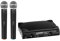 McGrey UHF-2V Set de micrófono inalámbrico Dual Vocal con 2 x micrófonos de Mano 50m