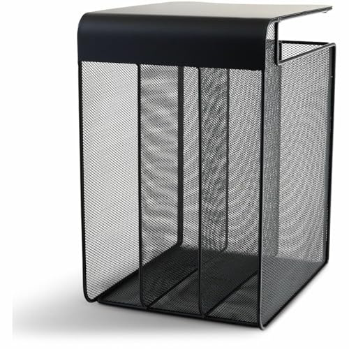 Safco Onyx Hängender Schreibtisch-Organizer mit 3 vertikalen Ablagen, Untertischaufbewahrung