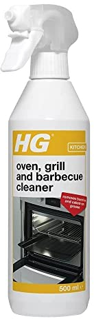 HG Spray detergente per forno, griglia e barbecue, rimuove velocemente i cibi cotti e il grasso bruciato, per cucina ed esterni (500 ml) — 138050106