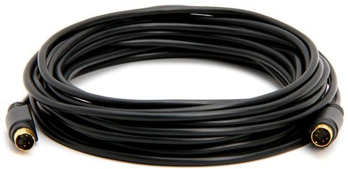 25ft S-Video Male to Male Cable, Mini DIN 4 to Mini DIN 4, Gold Plated