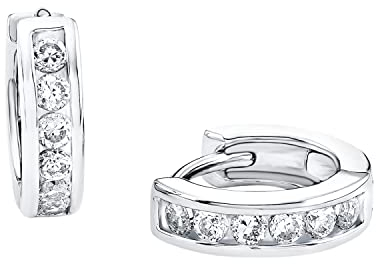 s. Oliver Ohrringe für Mädchen, Zirkonia / 925 Sterling Silber, Rhodiniert