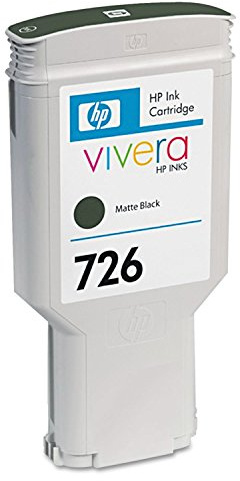 HP 726 Mattschwarz, Original Druckerpatrone | Tinte für DesignJet T1200, T2300, T770, T790, 300 ml (CH575A)
