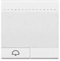 Bticino livinglight - Tecla+campana 2 módulos blanco