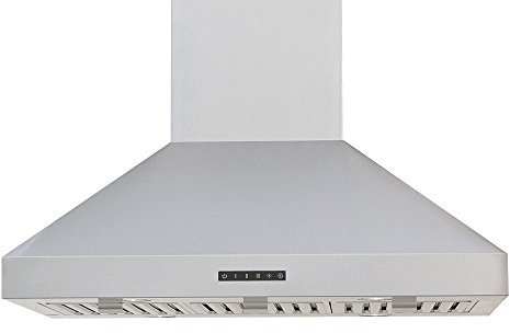 Windster Hood RA-7636SS Residential Stainless Steel Island Range Hood Set, 36-Inch