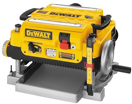 DEWALT Planer, Thickness Planer, 13-Inch, 3 Knife for Larger Cuts, Two Speed 20,000 RPM Motor, Corded (DW735)