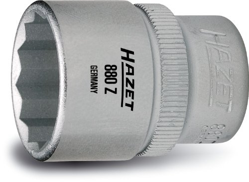 HAZET 880Z-17 Doppel-Sechskant Steckschlüssel-Einsat, Schlüsselweite: 17 mm