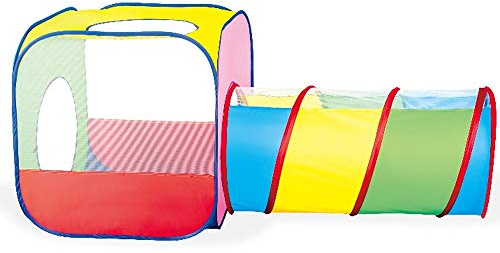 Brigamo Pop Up Spieltunnel Kinderzelt Spielzelt Bällebad