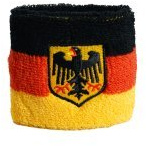 Flaggenfritze® Schweißband Deutschland mit Adler, 2er Set