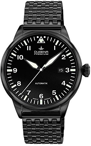 Dugena Herren Automatik-Armbanduhr, Saphirglas, Uhrwerk mit 24 Steinen, Kappa 7 Airtrip