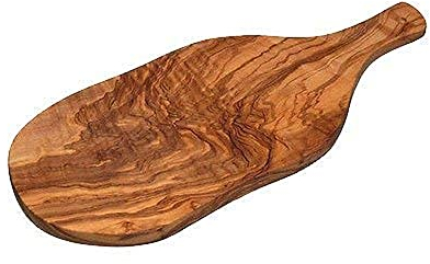 KitchenCraft World of Flavours Italienisch, Olivenholz-Schneidebrett, Fleisch- und Käsebrett, Antipasti-Brett, 28L x 18W x18H cm, 1 Stück