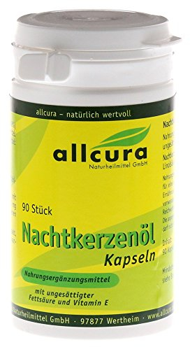 Nachtkerzenöl Kapseln 90 Stück | kaltgepresst | mit 9% Gamma-Linolensäure | Nahrungsergänzungsmittel