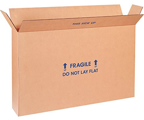 Lådor snabb BF22616FPFOL plattskärm TV-kartong flyttbar och fraktlåda, passar 19-22, kraft (5-pack)