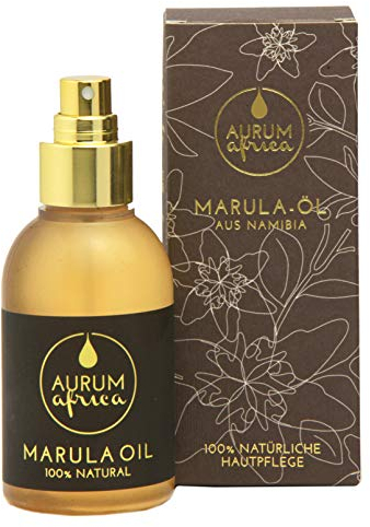 AURUM AFRICA - Marula Öl 50ml - Bio zertifiziert & kaltgepresst - Nr. 1 Naturkosmetik aus Afrika für Gesicht, Körper & Haare - 4in1 Öl - Haaröl, Gesichtsöl, Körperöl & Massageöl - Vegan