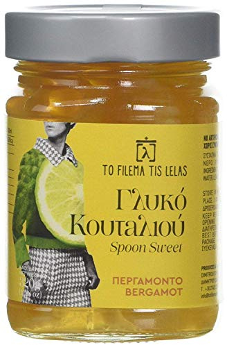 To Filema Tis Lelas Bergamote Confite au Sirop,2x320g | Fruits Confits Grecs Maison,Gourmandise Traditionnelle,Vegan & Sans Gluten (Total 640g)