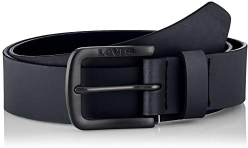Levi's Men's Seine Metal Belt, Regular Black, 110