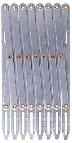 Expanding Sewing Gauge, Aluminum Quilting Button Sewing Tool, Adjusted Button Guide Spacing Device for Folds, Pleats, Cakes, Portion Slices, Candle Placement