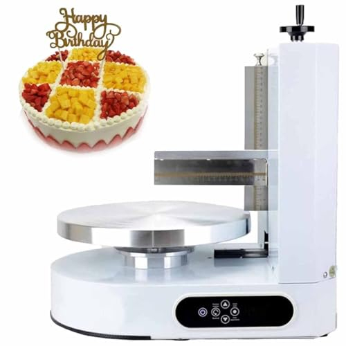 DDZJTPP Baking Birthday Cake Tools Birthday Cake Icing Machine Automatic Decorating Cake Coating Smoothing Scraping Machine Cake Icing Machine Adjustable Cake Icing Smoother Tool