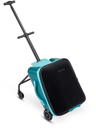 Micro Ride on Luggage Eazy Weekender | L'original | Chariot de voyage à roulettes | Hauteur réglable et pliable | Chariot de courses et bagage à main conforme à la norme IATA | Valise et chariot en un