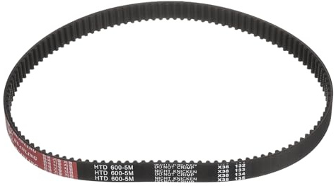 sourcing map HTD-5M Rubber Timing Belt 120 Teeth, 600mm Pitch Length x 15mm Width x 3.6mm Height, Closed Loop Pulley Timing Belt