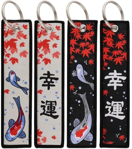 Lpitoy Japonais Broderie Porte-clés Multifonction Moto et Voiture - Accessoires Cadeau