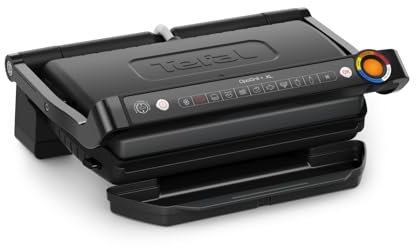 Tefal OptiGrill+ XL, Intelligenter Kontaktgrill, Perfekte Ergebnisse, Erneuerte Kochstufenanzeige, Keine Überwachung, 9 automatische Programme, Pflegeleicht, XL, Gesundes Grillen, 2000 Watt, GC727810