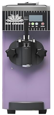 TozMvi Ice Cream Machine 450W,Auto Clean Soft Serve Maker,Commercial Soft Serve Ice Cream Machine,LCD Panel Auto Clean Pre-Cooling,for Restaurants Dessert Shops