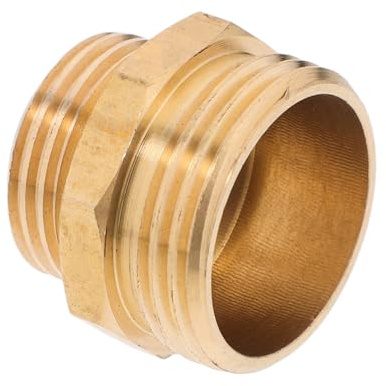 MERRYHAPY Adaptador de Latón para Mangueras con Macho Conector Rápido Resistente para Tuberías de Agua Aceite y Gas Instalación Sencilla