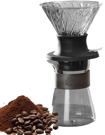 Generico Caffettiera Pour Over, Preparatore Caffè Stile Pour Over, Filtrazione Rapida Con Componenti Rimovibili, Per Casa Dormitorio Appartamento Hotel Campeggio