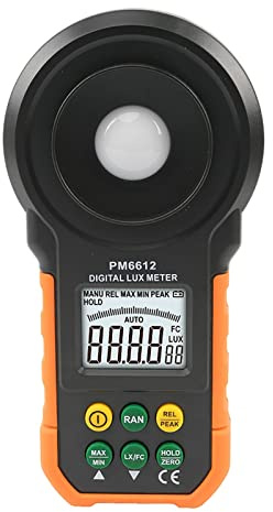 Esposimetro, Misuratore della luce digitale del misuratore della luce del misuratore della luce del misuratore della luce PM6612L / PM6612. Tester ambientale del misuratore di luce LUX/FC(Pm6612)