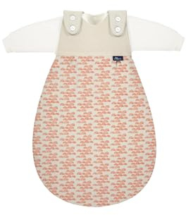 Alvi Baby-Mäxchen 3-teilig Baumwolle Chalky Curls - Silber 68/74 | Baby Schlafsack Set mit 2.5 TOG, Sommer- und Winterschlafsack sowie mitwachsendem Schlafsystem aus Baumwolle