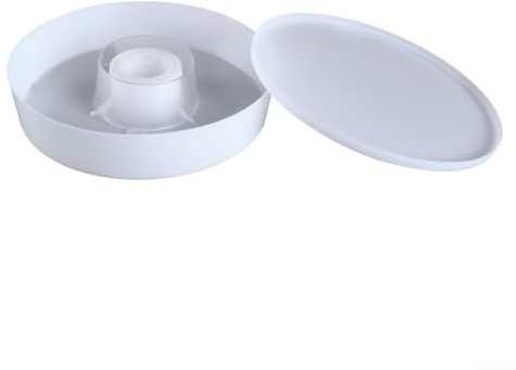 Durashmall Mangiatoia per apicoltura, rotonda, poco profonda, con sistemi di alimentazione efficienti e meccanismo di bloccaggio sicuro per sostenere colonie di api sane (1)
