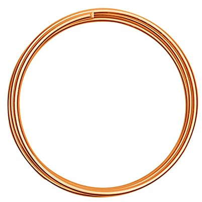 Vaessen Creative Basteldraht und Schmuckdraht 2 m x 4 mm Saffron Orange – Flexibler Draht zum Basteln für Blumenkranz, Scmuckherstellung und Modellbau