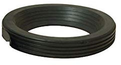 MORSETTO GUARNIZIONE IN GOMMA NERA SOTTOVASO CURVA WC 110 mm SOTTO VASO