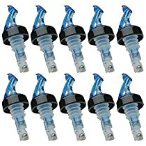 Precision Pour Measured Pourers With BUG & DUST FLAP 2 Oz BLUE Measured Pour. #1 Selling Brand- 10 Per Pack, Made entirely in the USA