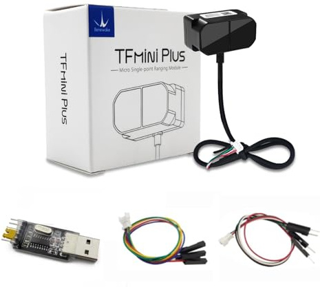 youyeetoo TFmini Plus Lidar-Sensormodul Einzelpunkt-Entfernungsmodul 0,1–12 m Messentfernung, 1000 Hz Bildfrequenz, für Drohnen-Industrieroboter mit Smart Home-Unterstützung IP65 I/O, UART und I2C