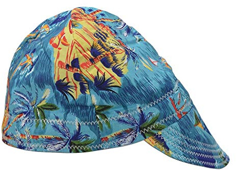 POFET Fashion Elastic Welding Welder Hat Cap Pure Cotton Flame Retardant