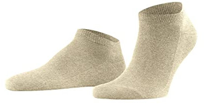 FALKE Herren Sneakersocken Family M Sn nachhaltige Baumwolle kurz einfarbig 1 Paar, Beige Sand Melange 4650, 39-42