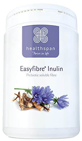 Healthspan Easyfibre Inulin (450g) | A Natural Way to Keep Your Digestive System Functioning Healthily | Increase Fibre Intake | Made from 100% Chicory Root | Vegan