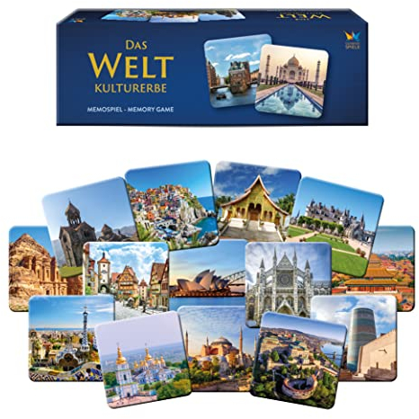 Starnberger Spiele - Weltkulturerbe Memospiel - Kartenspiel für Erwachsene und Kinder ab 6 Jahren - Geschenk für Reise- und Kulturliebhaber