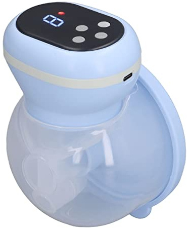 Elektrische Milchpumpe, Tragbare Milchpumpe mit Einer Hand Frei, mit 9 Einstellbaren Saug- und 2 Arbeitsmodi Intelligenter Automatischer Tragbarer Brustsammler unsichtbare Milchpumpe nach der Geburt