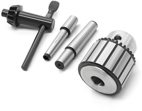 Nakkaa 1/32-1/2 Inch JT33 Drill Chuck with MT1 and MT2 Morse Shank Compatible with Lathe Drilling Machine