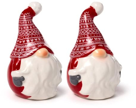 Puckator Scandi Christmas Gonk Ceramic Salt & Pepper Set