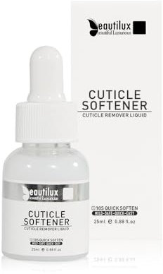 Beautilux Cuticle Remover 25ml, Pour Emollient Cuticule et Dissout et élimine les cuticules des ongles des mains et des pieds