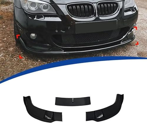 KAEW Auto Frontspoiler für BMW 5Series E60 2004-2010 2011 2012 2013 2014 2015 2016, Frontstoßstange Splitter Lip Body Kit Splitter Antikollision Front Spoiler Lippe ABS