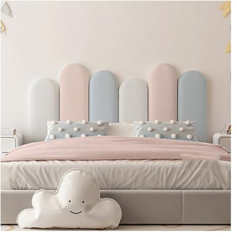 ILNCQLPM Panneaux muraux rembourrés, Panneaux muraux rembourrés Souples pour la Protection des Enfants, Coussin Mural Autocollant 3D avec Protection de Papier Peint Anti-Collision, idéal pour la déco